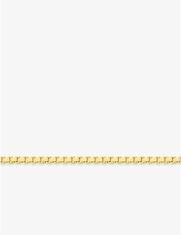 Chaîne Vénitienne en or jaune 375 ‰ de largeur 0,9 mm
