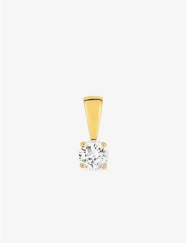 Pendentif or jaune 750 ‰ et diamant 0,10 ct