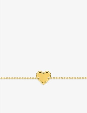 Bracelet cœur plaqué or